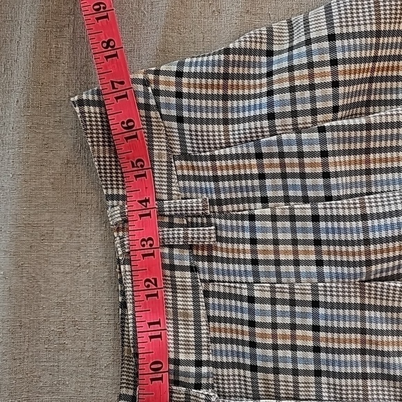 GLASSONS Plaid Pleated Mini Skirt Light Academia Size 14 - Picture 4 of 12